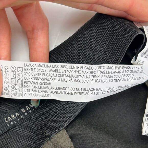 Zara Basic Micro Suede Skinny Pants Leggings Taupe Brown Stretch Equestrian sz L - Picture 10 of 13